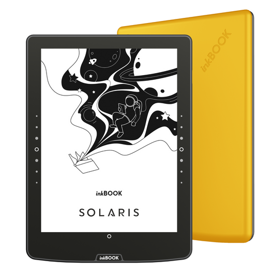 inkbook solaris yellow front and back